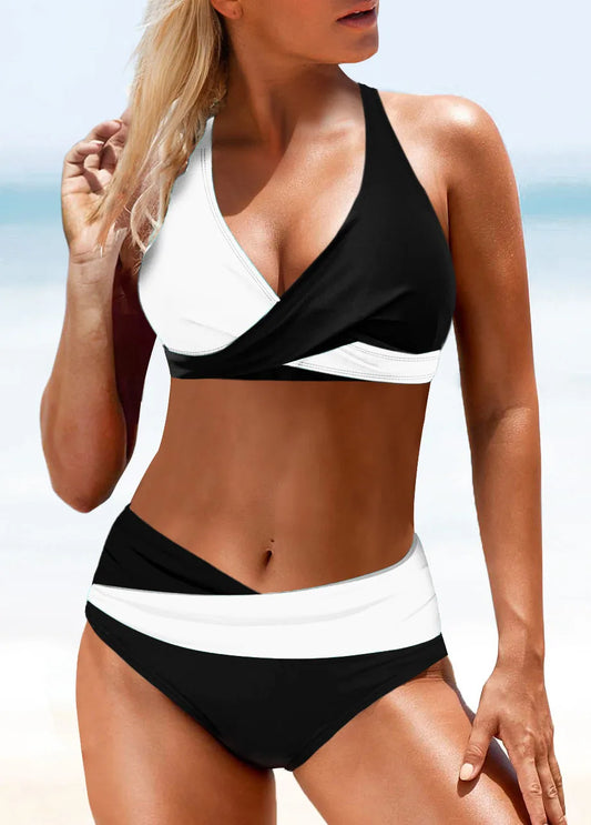 New BLACK & WHITE Women's Two-Piece Summer Fashion Bikini